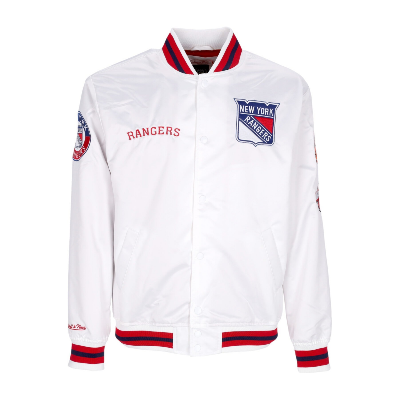 Herren Bomberjacke Nhl Hometown Lw Satinjacke Neyran WeiB