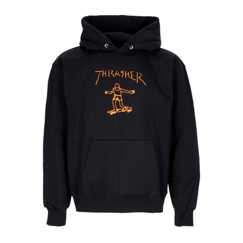 Gonz Hoodie Herren Kapuzenpullover Schwarz/Orange