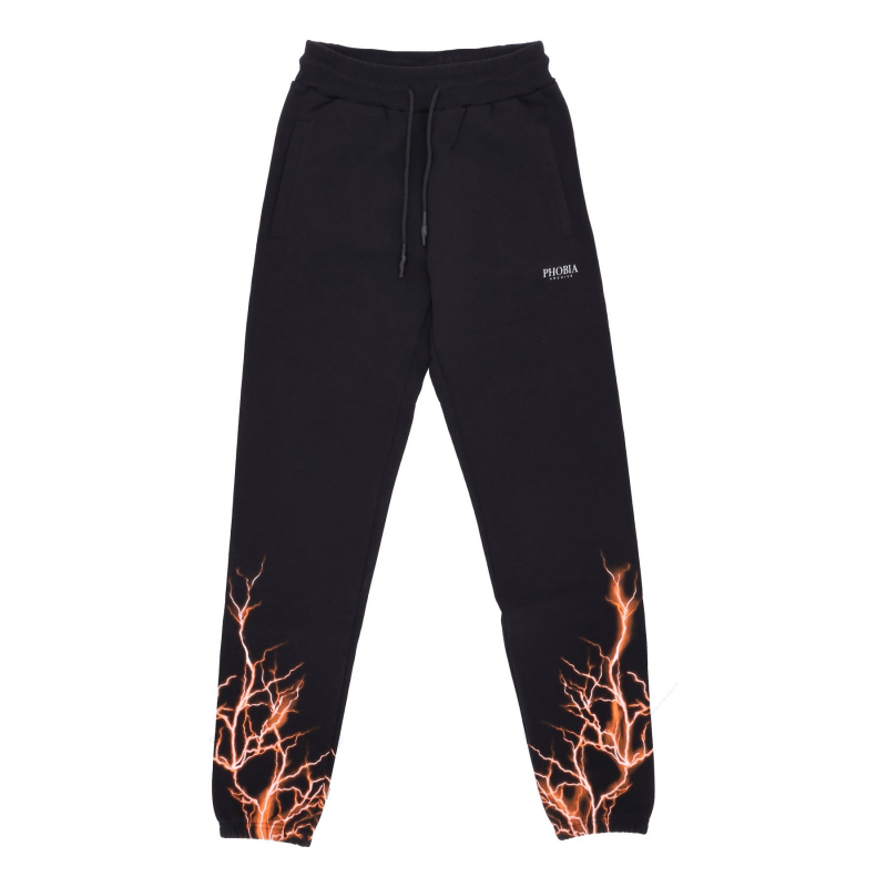 Leichte Herren-Trainingshose Lightning Pants Schwarz/Orange