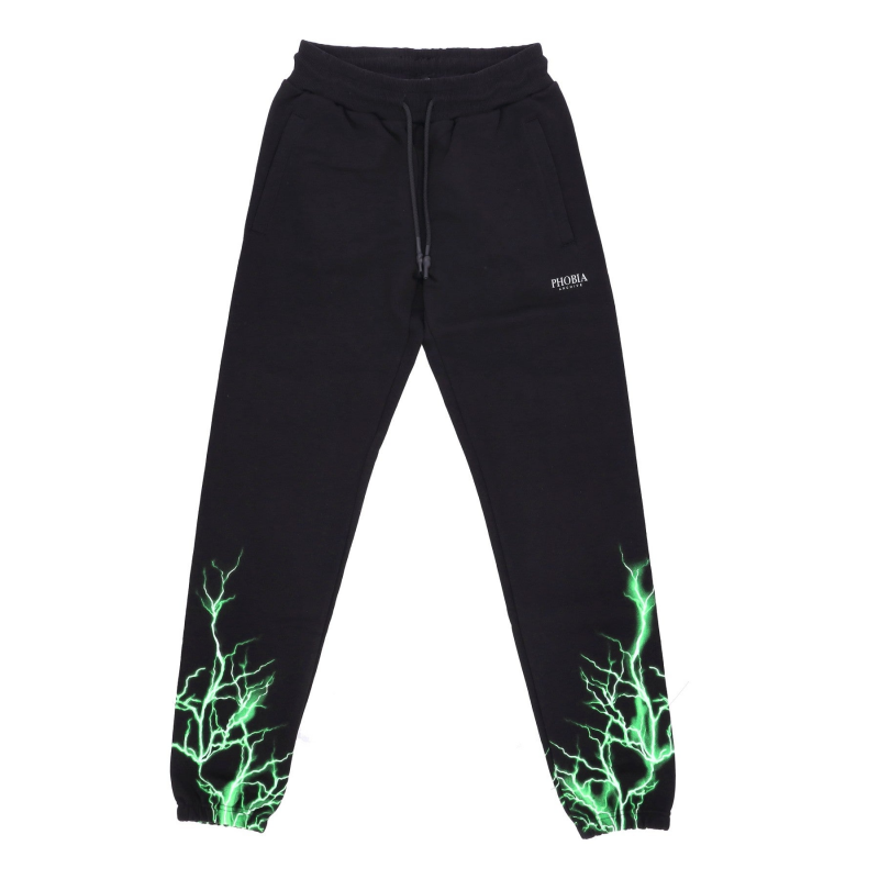 Leichte Herren-Trainingshose Lightning Pants Schwarz/Grun