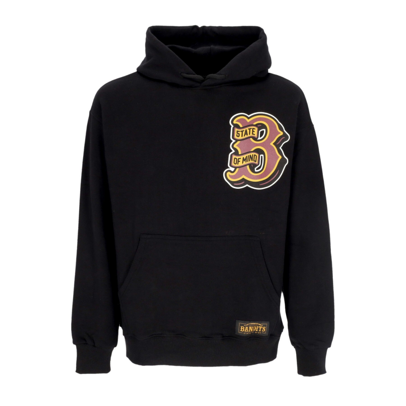 Leichtes Kapuzen-Sweatshirt fur Herren B-andits Hoodie Schwarz