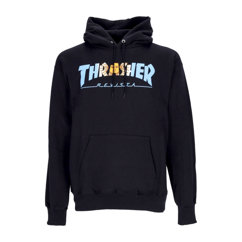 Herren Kapuzenpullover Argentina Revista Hoodie Schwarz