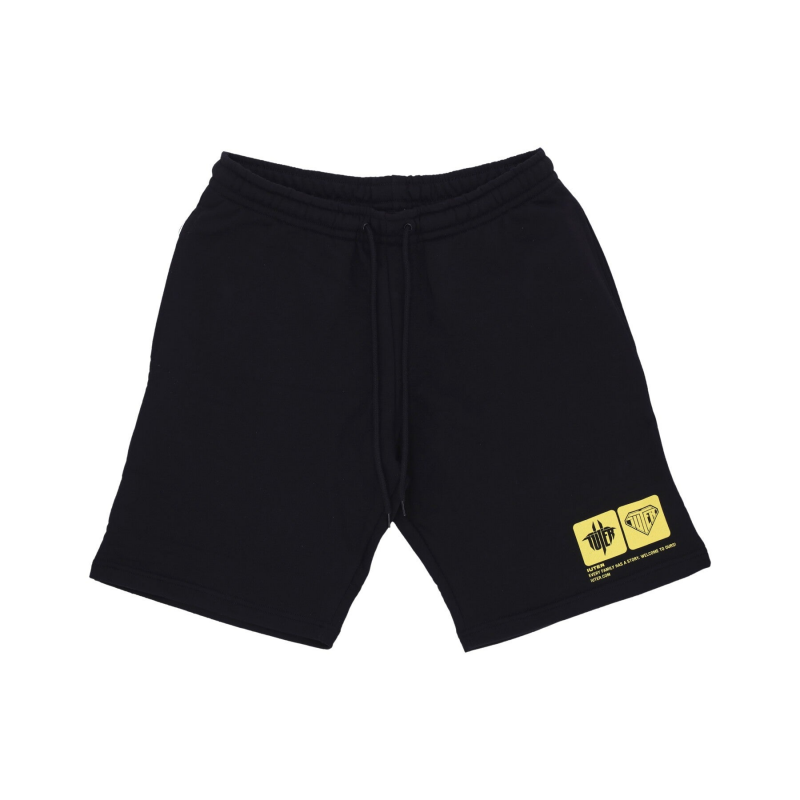 Kurze Herrenhose Tab Sweatshort Schwarz