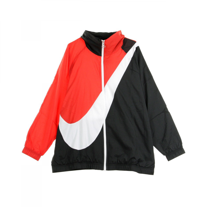 Damen-Windbreaker W Swoosh Jkt Wvn Cb Schwarz/Universitatsrot/WeiB