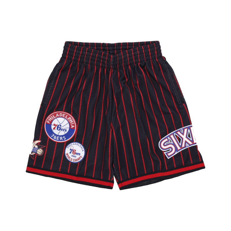 Herren-Basketballshorts Nba Hometown Mesh Short Hardwood Classics Phi76e