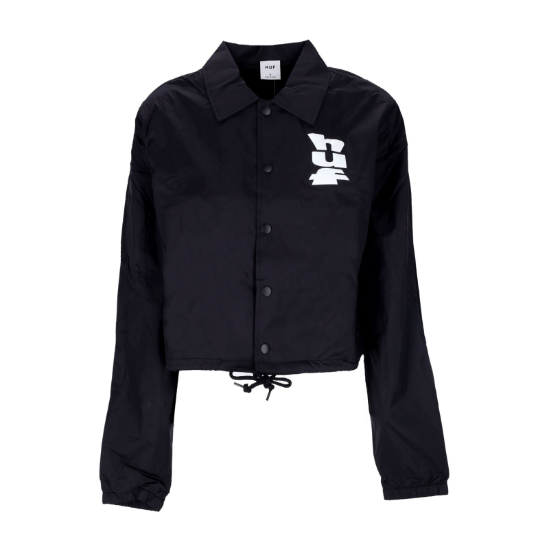 Coach-Jacke Damen Megablast Crop Coach-Jacke Schwarz
