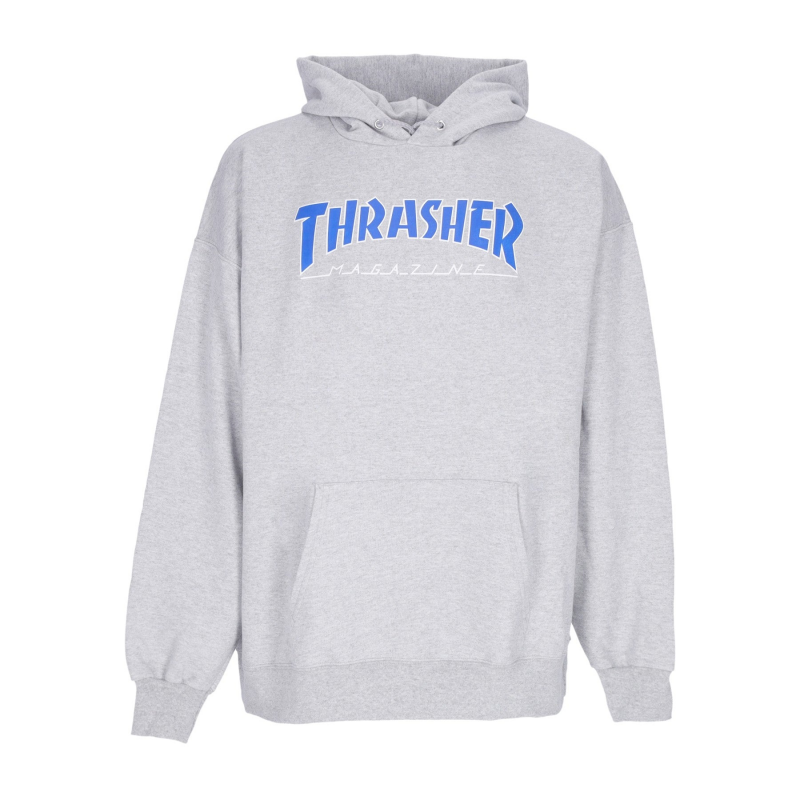 Herren-Hoodie Outlined Hoodie Hellstahl/Blau