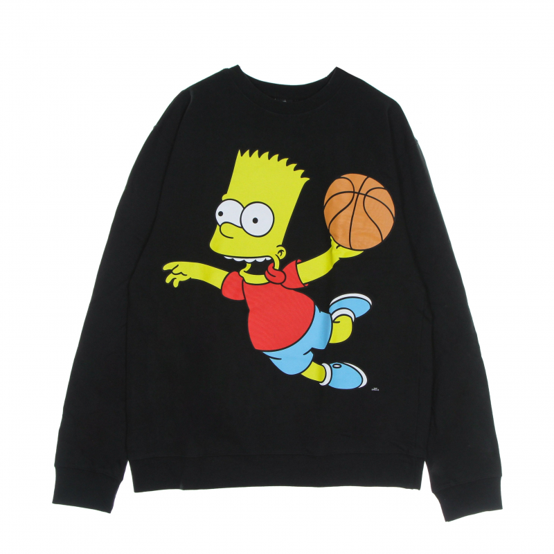 Herren-Sweatshirt mit Rundhalsausschnitt Air Bart Crewneck-Sweatshirt X Die Simpsons Schwarz