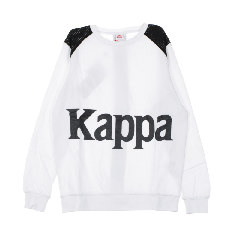 Bernel Band Herren-Sweatshirt mit Rundhalsausschnitt, WeiB/Schwarz