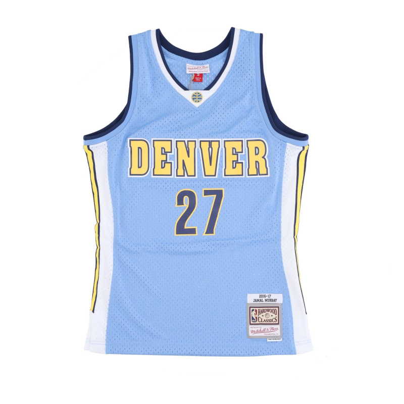 Herren-Basketball-Tanktop Nba Road Jersey Hardwood Classics Nr. 27 Jamal Murray 2016–17 Dennug