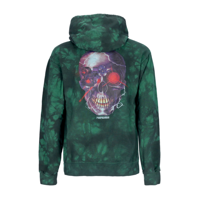 Leichtes Herren-Sweatshirt mit Kapuze, Terminator-Hoodie, Batikgrun