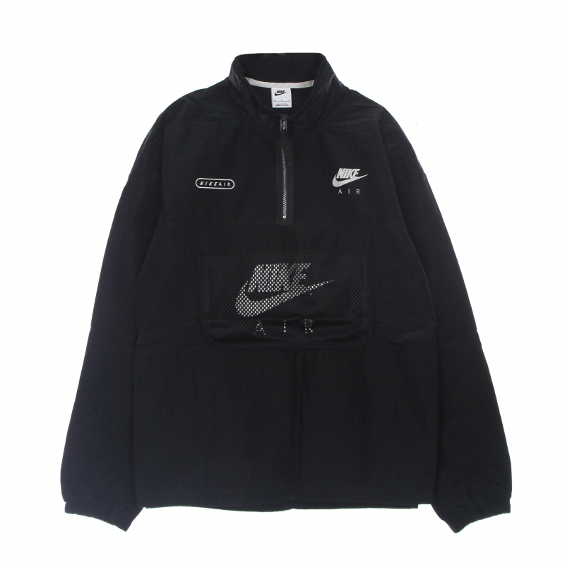 Herausnehmbare Windjacke fur Herren, Air Woven, gefuttert, Schwarz/heller Knochen