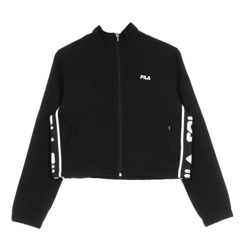 Taini Taped Crepe Jacket Damen-Trainingsjacke Schwarz