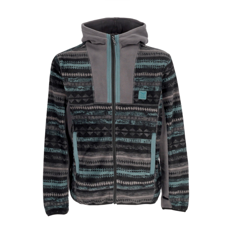 Scopian Herren Fleecejacke Zip Hoodie Anthrazit