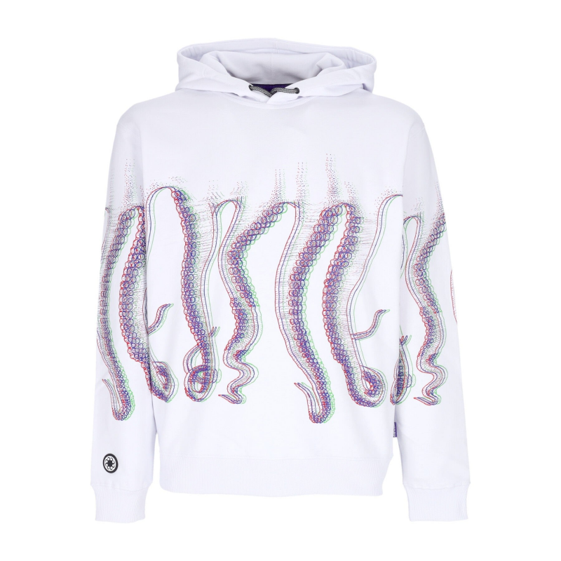 Leichtes Kapuzen-Sweatshirt fur Herren, Fuzzy Hoodie, WeiB