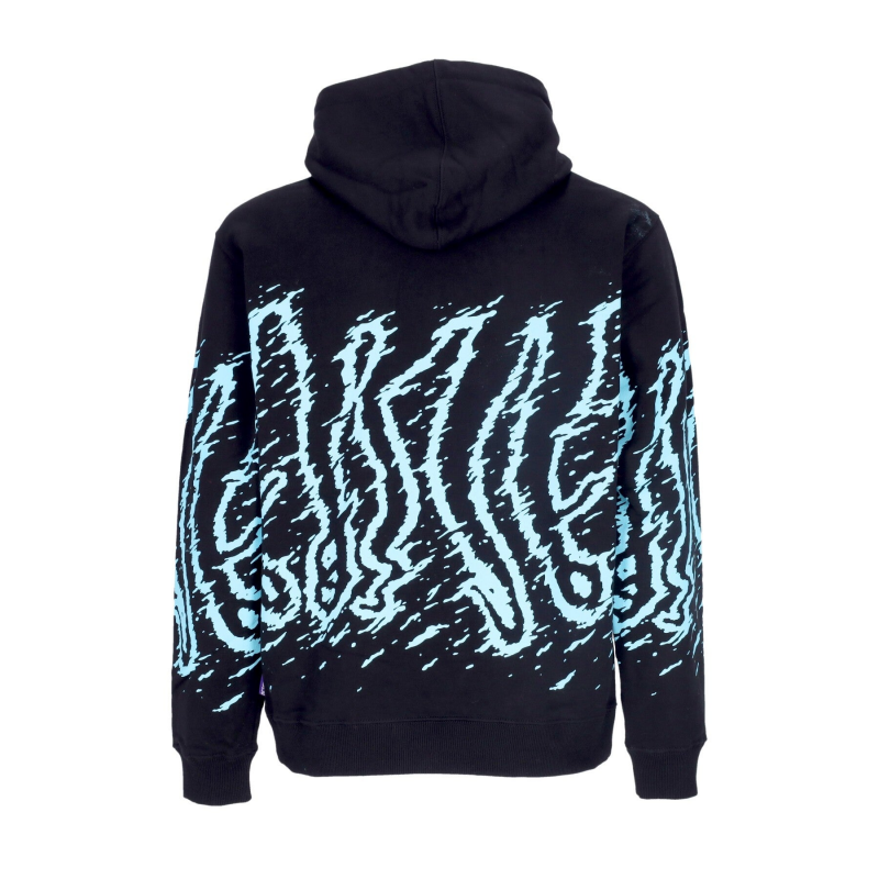 Leichtes Herren-Kapuzenpullover Fast Hoodie Schwarz