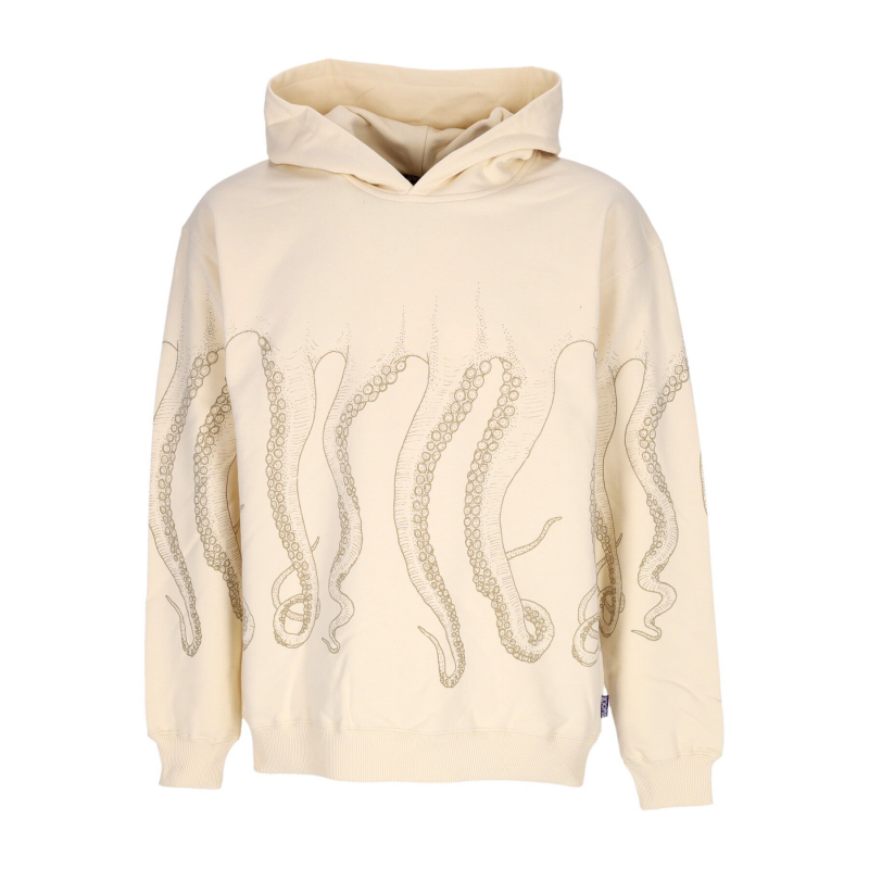 Outline Hoodie Creme Leichtes Herren-Sweatshirt mit Kapuze