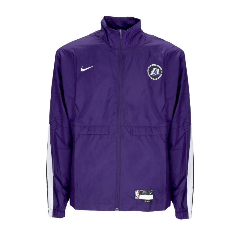Herren-Windbreaker NBA City Edition Courtside Jacke Loslak Ink/WeiB/Schwarz