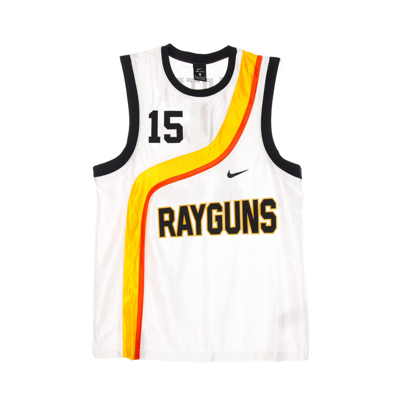 Herren-Basketball-Tanktop M Swingman-Trikot Nr. 15 Vince Carter Rayguns WeiB/Universitatsgold/Teamorange/Schwarz