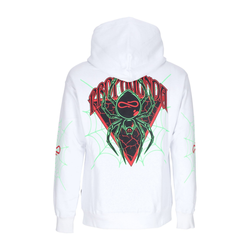 Herren Kapuzenpullover Triangle Web Hoodie WeiB