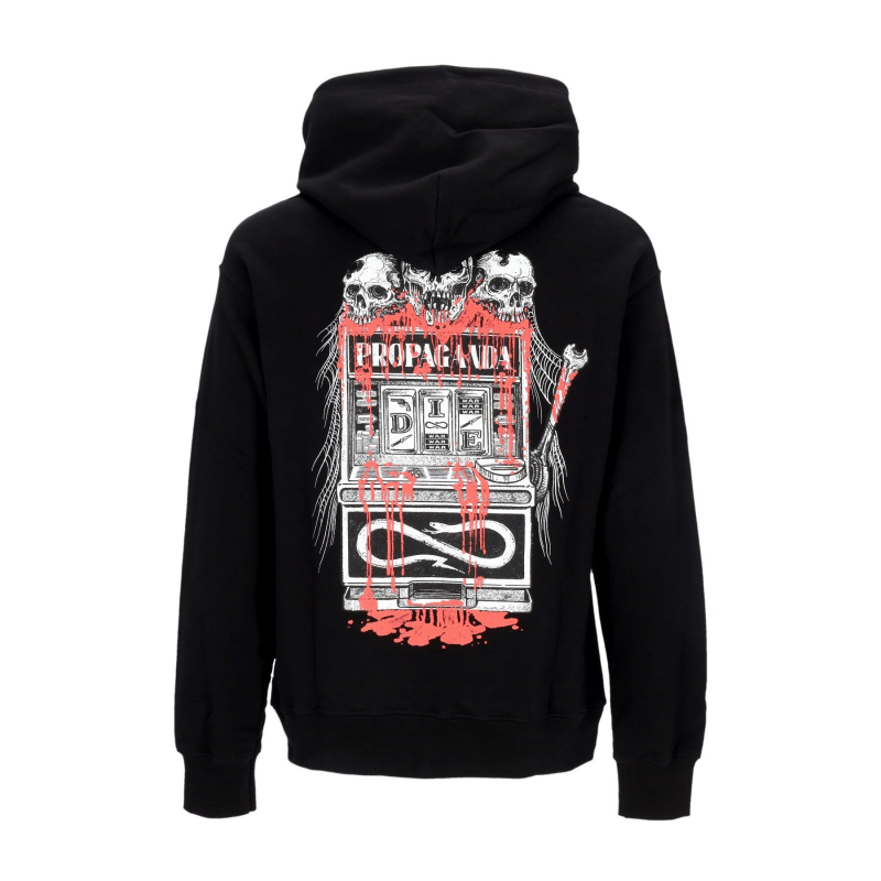 Leichtes Herren-Kapuzenpullover Addict Hoodie Schwarz