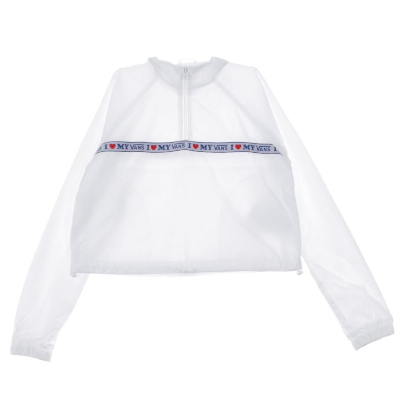 Kurzer Windjacke Damen Anorak WeiB