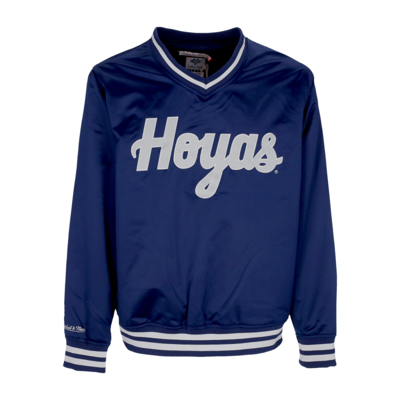 Herren NCAA Sideline Pullover Satinjacke Geohoy Navy