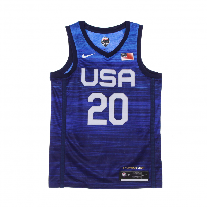 Herren-Basketball-Tanktop Nba Jersey Limited Road Team USA Obsidian/WeiB