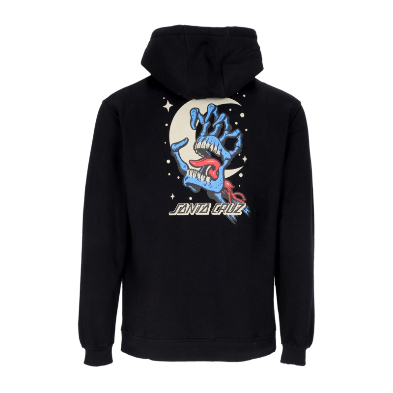 Herren Kapuzenpullover Cosmic Bone Hand Hoodie Schwarz