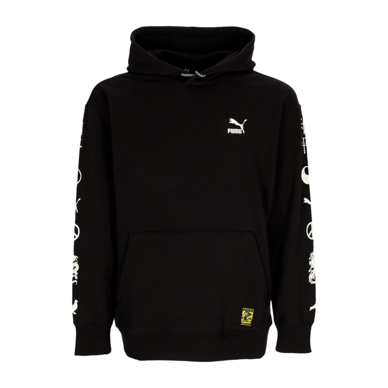 Leichter Herren-Hoodie Graphic Hoodie X Staple Schwarz