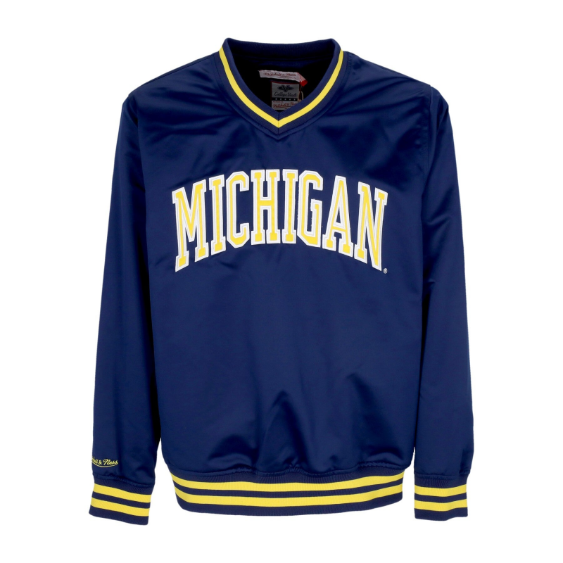 Herren NCAA Sideline Pullover Satinjacke Micwol Navy
