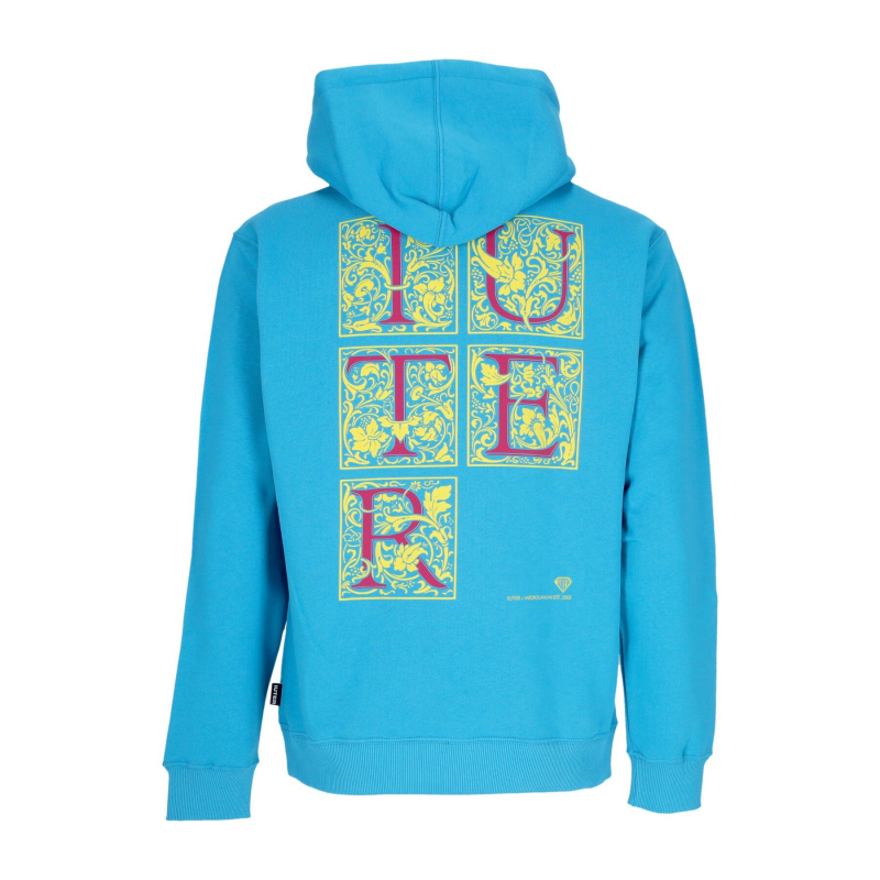Mediolanum Herren Leichter Kapuzenpullover Himmelblau