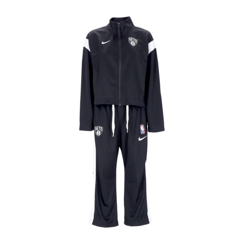 Kompletter Damen-Trainingsanzug, NBA-Trainingsanzug, Courtside Team Bronet, Schwarz/WeiB/WeiB