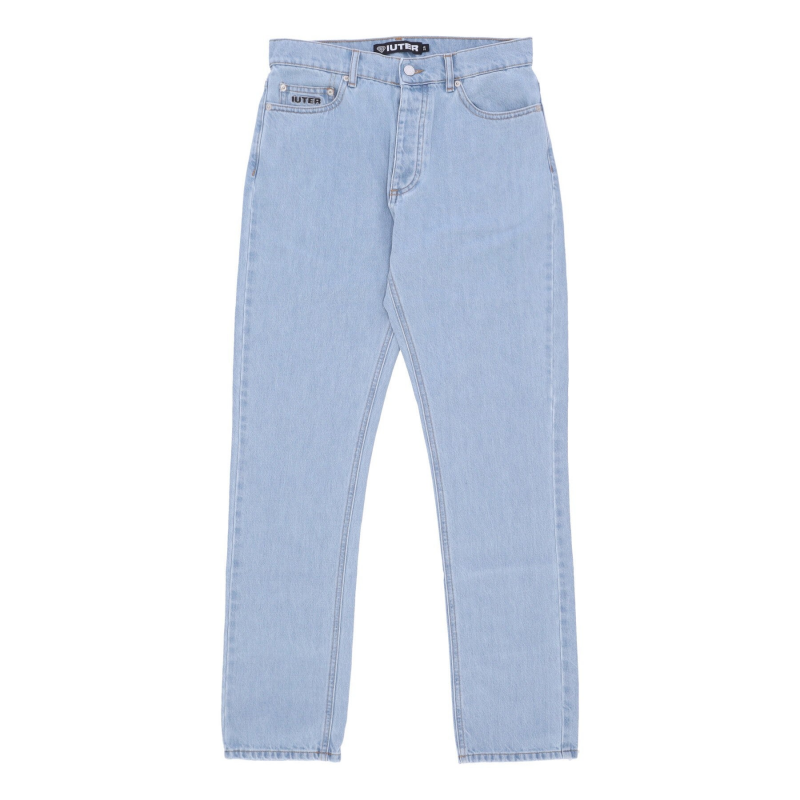 Hellblaue Herrenjeans aus normalem Denim