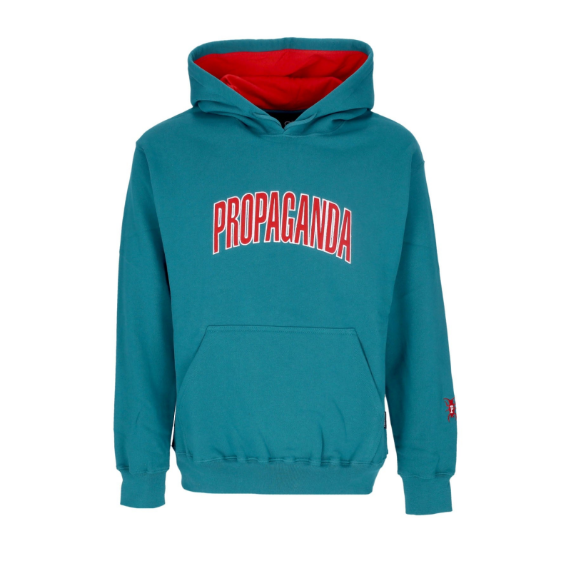 Herren Hoodie College Hoodie Petrol