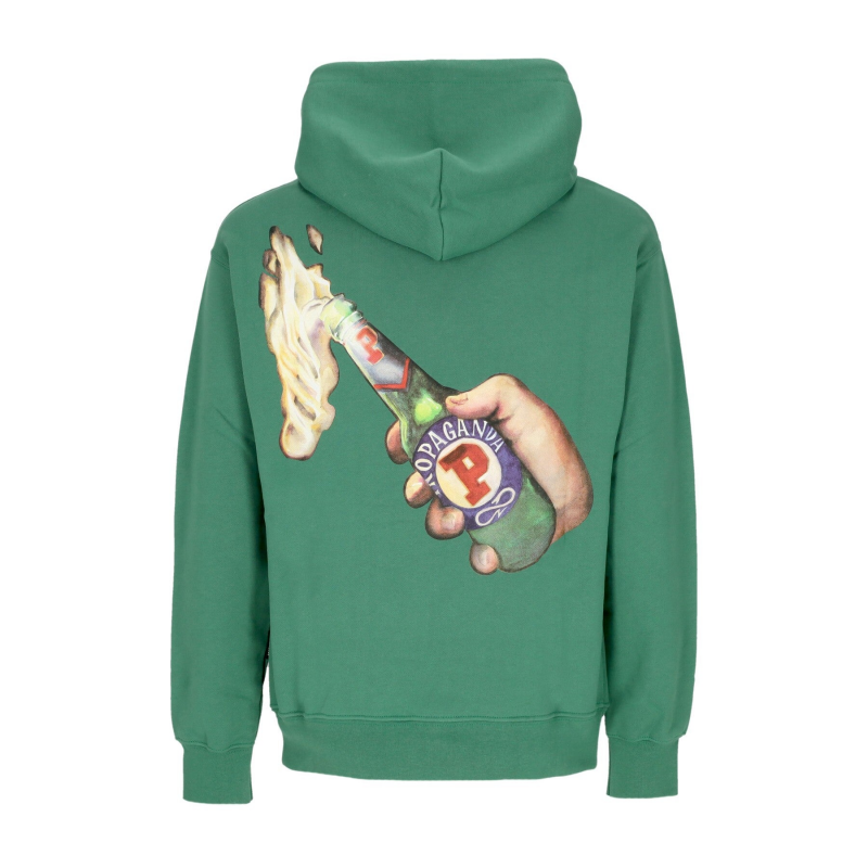 Leichtes Kapuzen-Sweatshirt fur Herren, Super Hoodie, grune Flasche