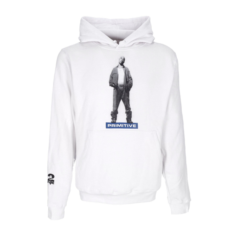 Herren Kapuzenpullover Posted Hoodie X 2pac WeiB
