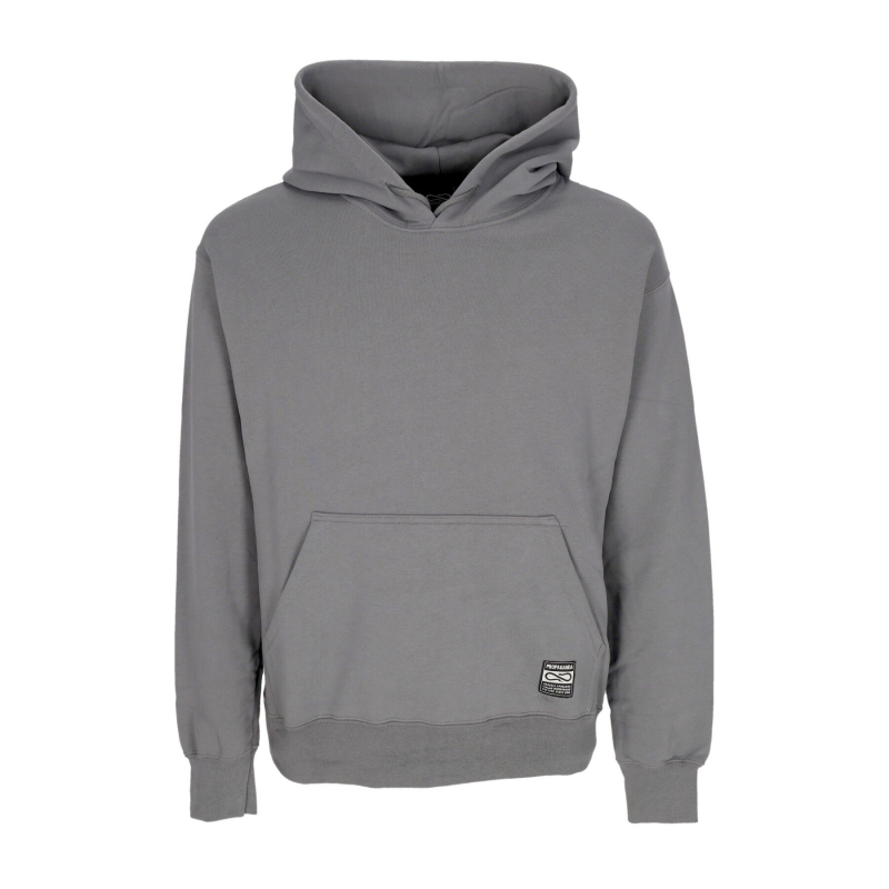 Leichtes Herren-Kapuzenpullover Label Hoodie Grau