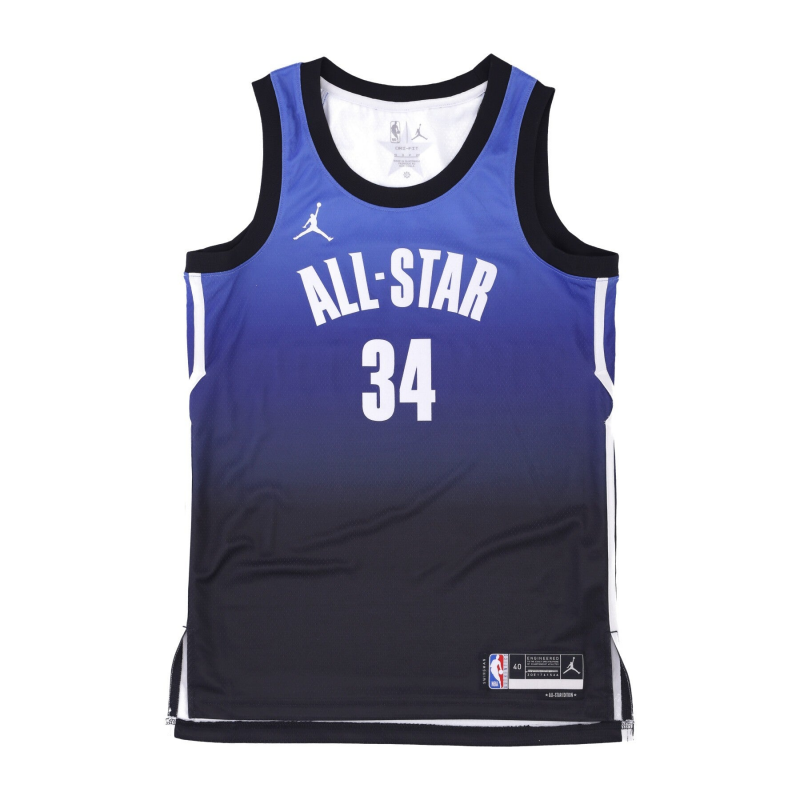 Herren-Basketball-Tanktop Nba Dri-Fit Swingman-Trikot Nr. 34 Giannis Antetokounmpo All Star Game 23 Sapphire