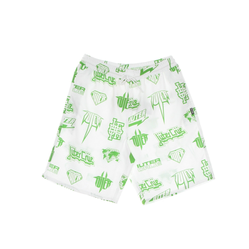 Bermuda Herren Kostum Horns Allover Boardshort WeiB