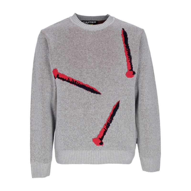 Herren Nails Jumper Grauer Pullover