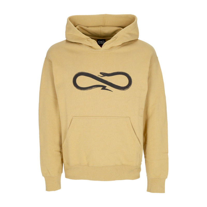 Leichtes Herren-Kapuzenpullover mit Logo-Hoodie, Kamel