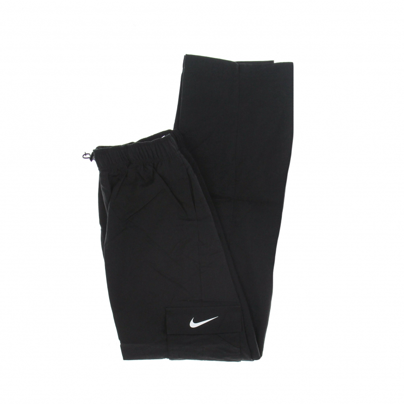 Damen-Trainingshose W Sportswear Essential Woven High-Rise Pant Cargo Schwarz/WeiB