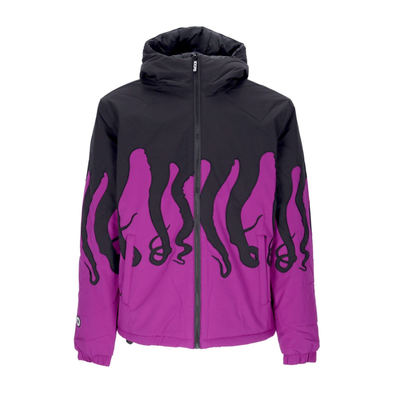 Herren-Layer-Pufferjacke Lila
