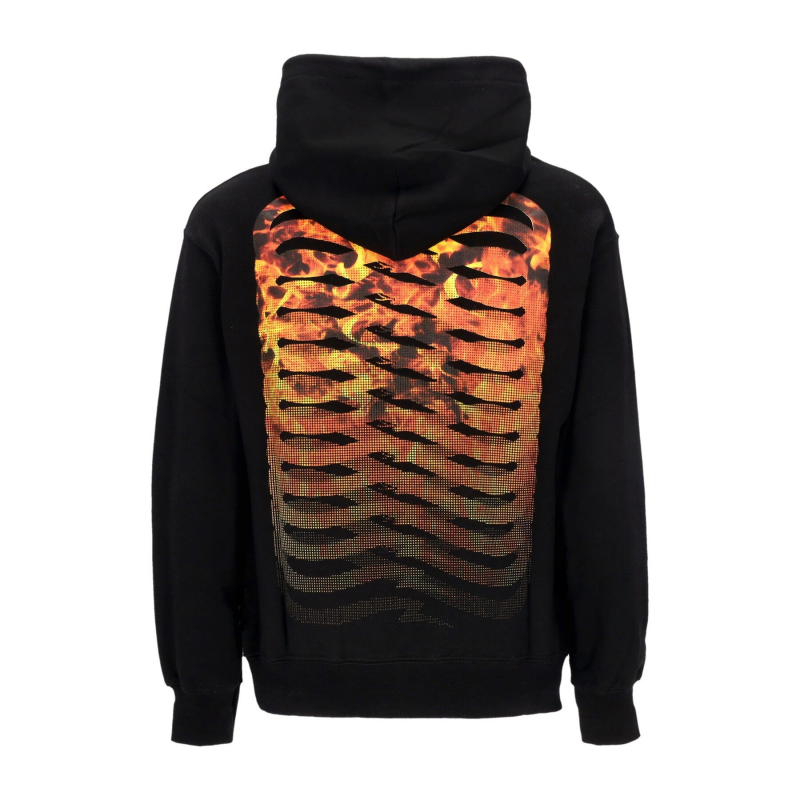 Ribs Hell Hoodie Herren Leichter Kapuzenpullover Schwarz