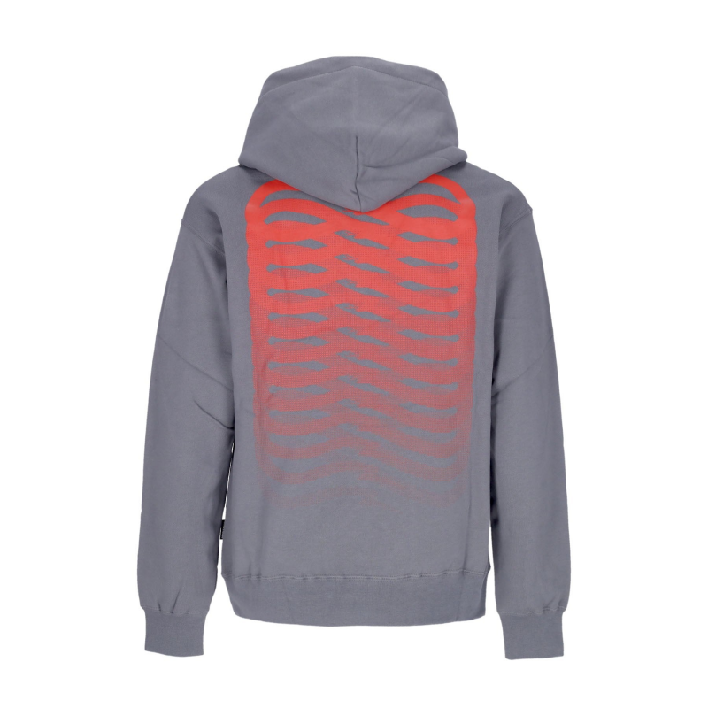 Rippen-Kapuzenpullover fur Herren in Grau