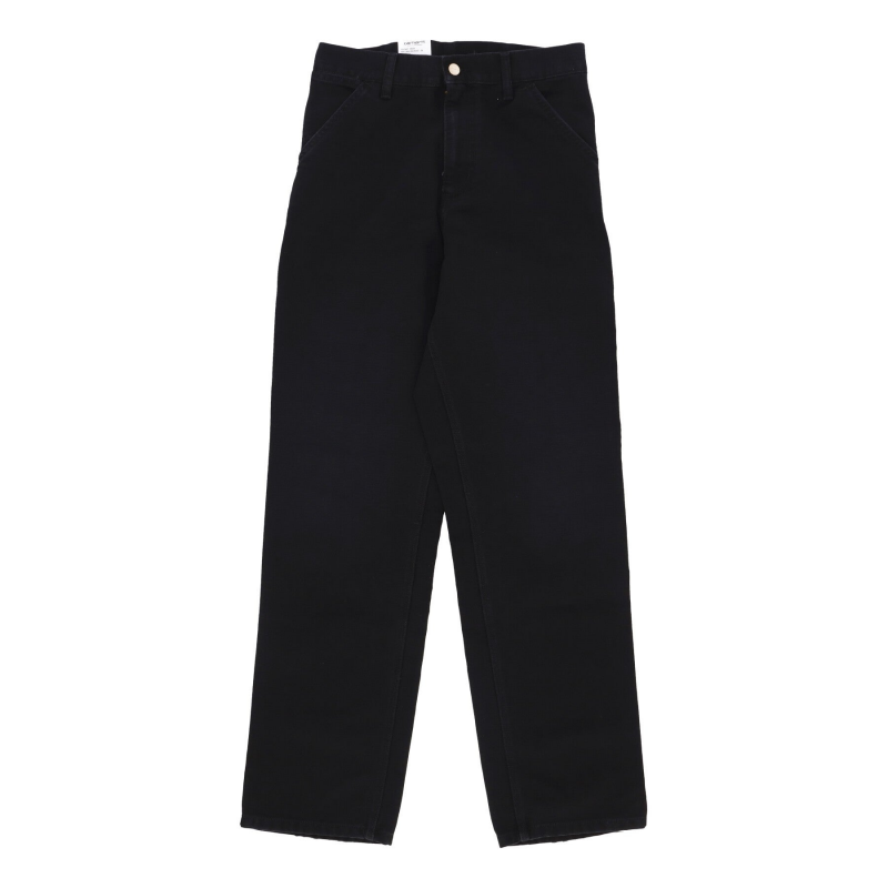 Herrenjeans Single Knee Hose Black Aged Canvas