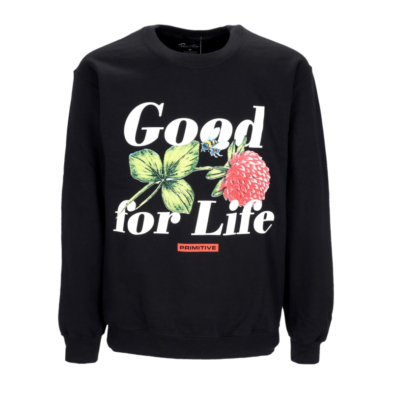 Feliz Crewneck Herren-Sweatshirt Schwarz