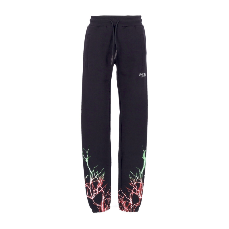 Leichte Herren-Trainingshose Lightning Pants Schwarz/Rot/Grun