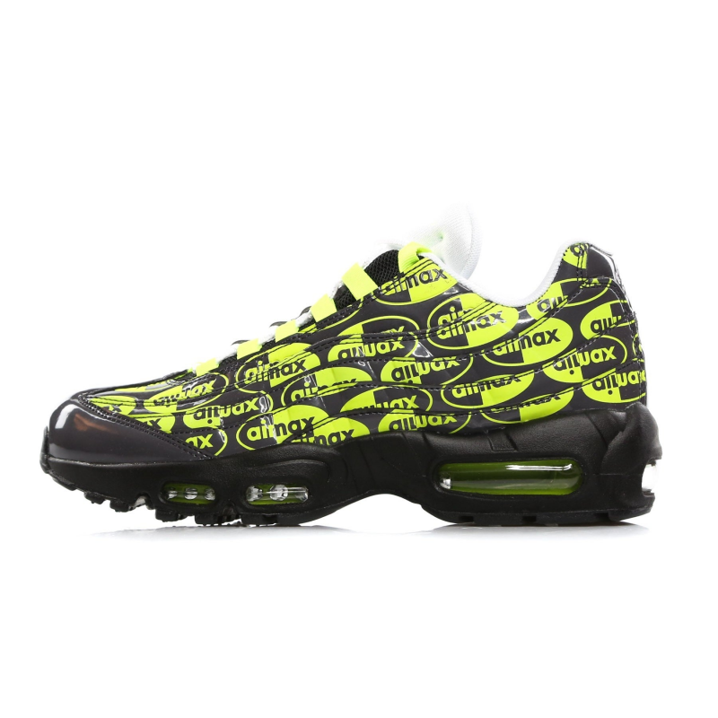 Air Max 95 Prm Herren-Halbschuh Schwarz/Volt/Asche/WeiB